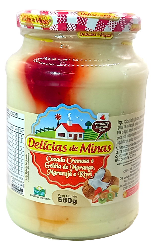 Cocada Cremosa Colorida 680g