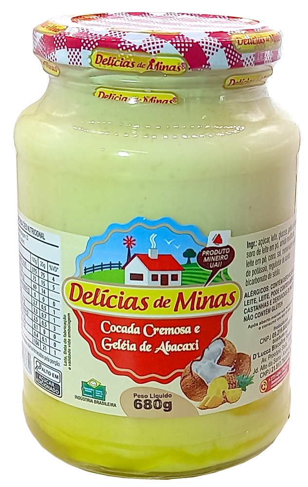 Cocada Cremosa com Abacaxi 680g
