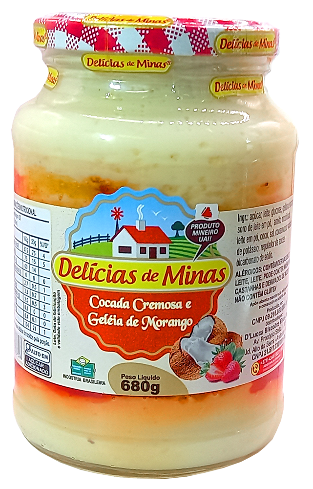 Cocada Cremosa com Morango 680g