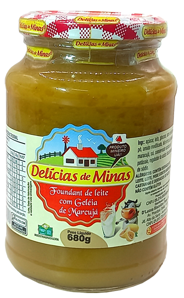 Doce Pastoso com Leite e Geléia de Maracujá 680g