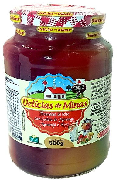 Doce Pastoso com Leite e Geléia Colorida 680g