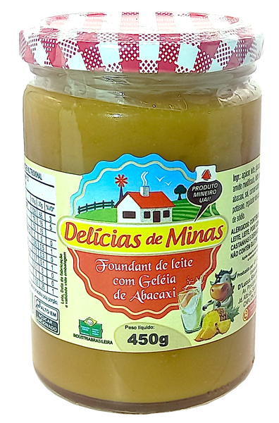 Doce Pastoso com Leite e Geléia de Abacaxi 450g