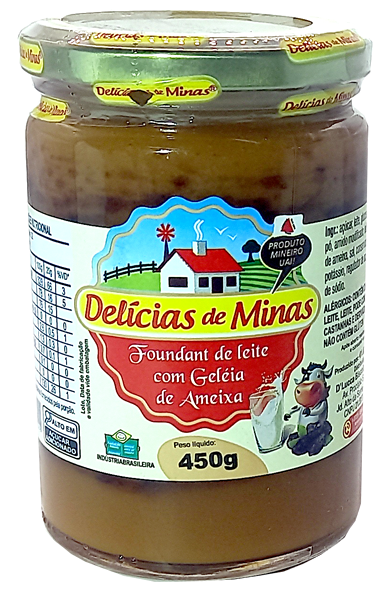Doce Pastoso com Leite e Geléia de Ameixa 450g