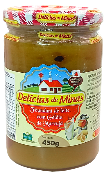 Doce Pastoso com Leite e Geléia de Maracujá 450g
