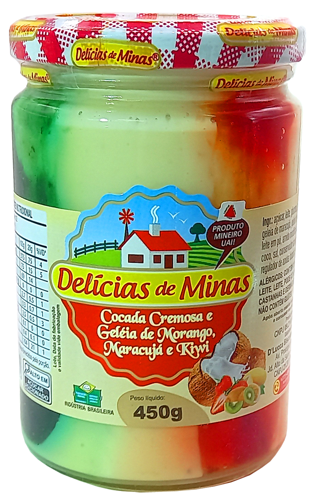 Cocada Cremosa Colorida 450g
