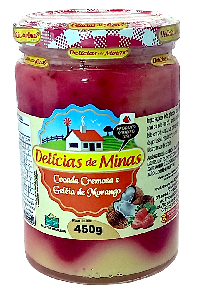 Cocada Cremosa com Morango 450g