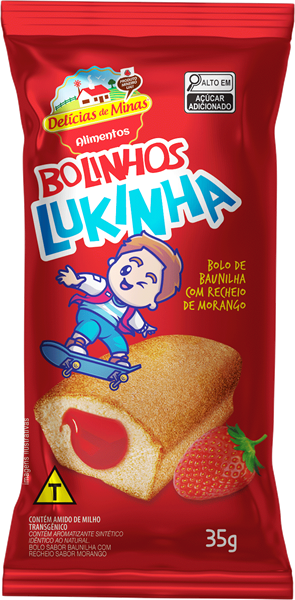 Bolinho Baunilha com Morango
